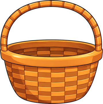 A woven market basket