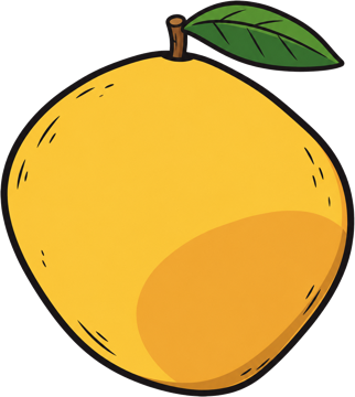 A ripe mango
